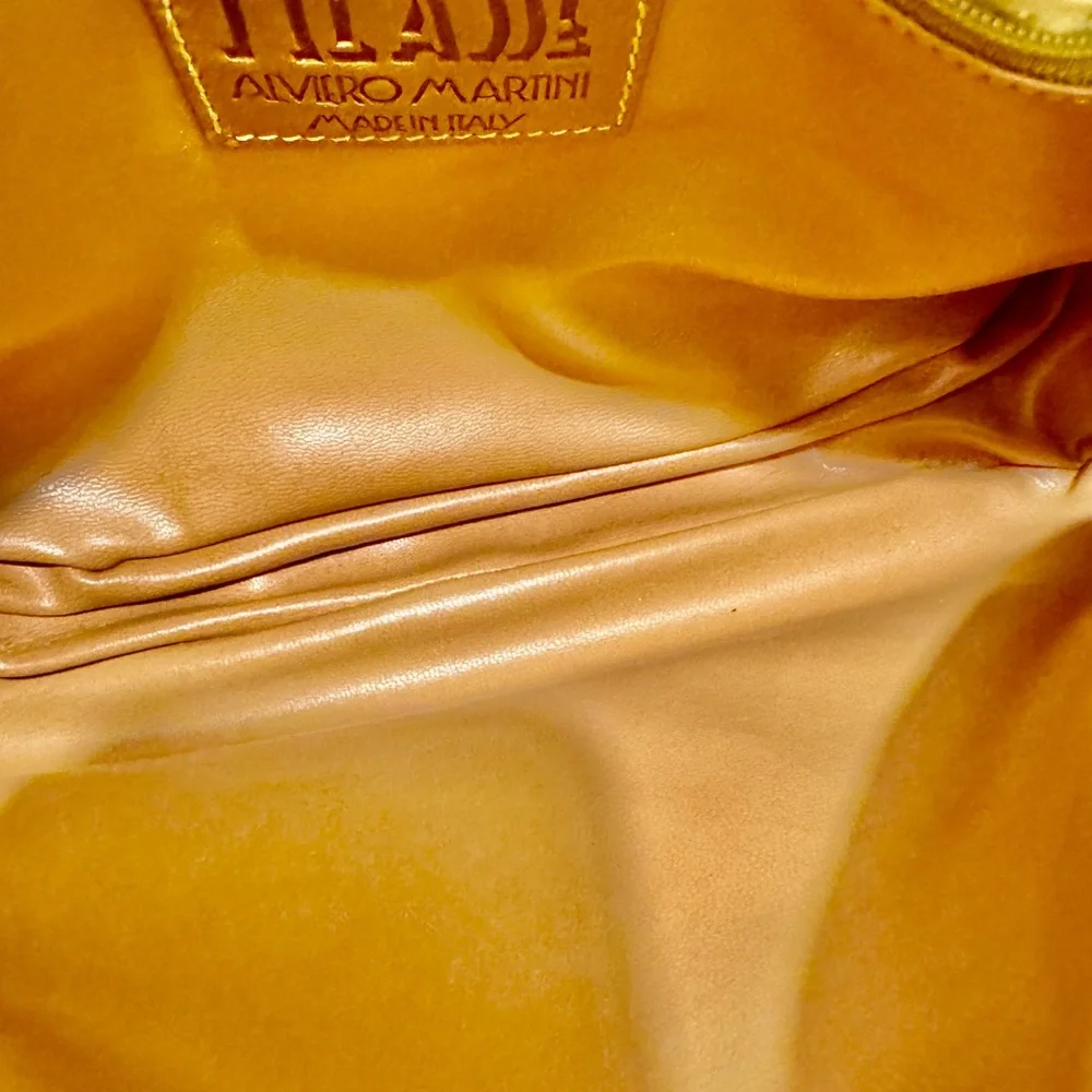 Vintage Map Print Tan Shoulder Bag - Picture 12 of 16